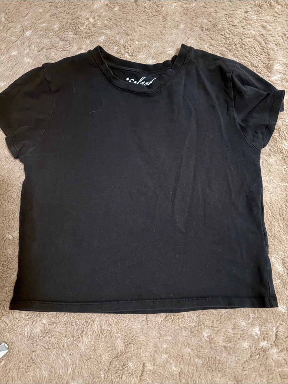 Black Crewneck Tee - Casual Women's Top